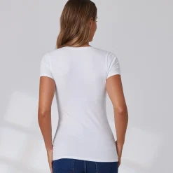 Damen NKD Damen-T-Shirt mit V-Ausschnitt