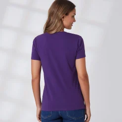 Damen NKD Damen-T-Shirt mit V-Ausschnitt