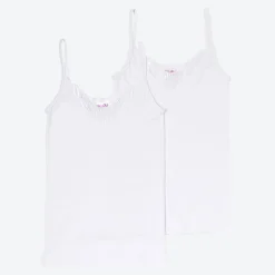 Damen NKD Damen-Unterhemd aus Baumwolle, 2er-Pack