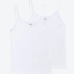 Damen NKD Damen-Unterhemd mit Spaghettiträgern, 2er-Pack