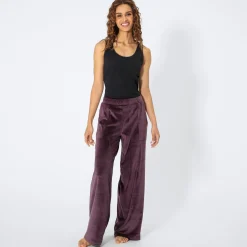 Damen NKD Damen-Velour-Hose mit Taschen