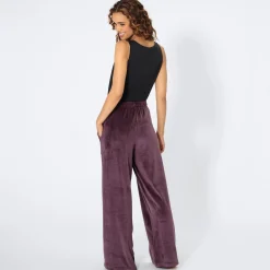 Damen NKD Damen-Velour-Hose mit Taschen