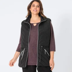 Damen NKD Damen-Weste mit Stehkragen, große Größen