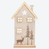 NKD Deko-Haus in winterlichem Design, ca. 4,5x13,5x28cm