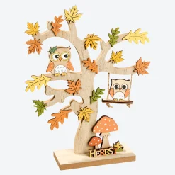 NKD Deko-Herbstbaum aus Holz, Höhe ca. 26cm