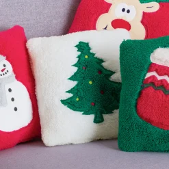 NKD Dekokissen mit Weihnachts-Design, ca. 25x25cm