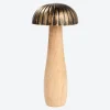 NKD Deko-Pilz-Figur mit Mangoholz, 9x9x20cm