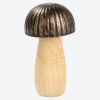 NKD Deko-Pilz-Figur mit Mangoholz, ca. 8x8x12cm