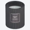 NKD Duftkerze im Glas mit Rillen, Bamboo Trail, ca. 8x9cm
