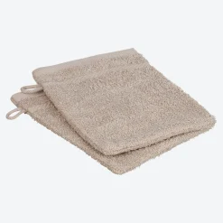 NKD Frottee-Waschhandschuh, CLASSIC, 16x21cm, 2er-Pack
