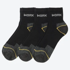 Herren NKD Herren-Arbeitssocken mit kurzem Schaft, 3er-Pack