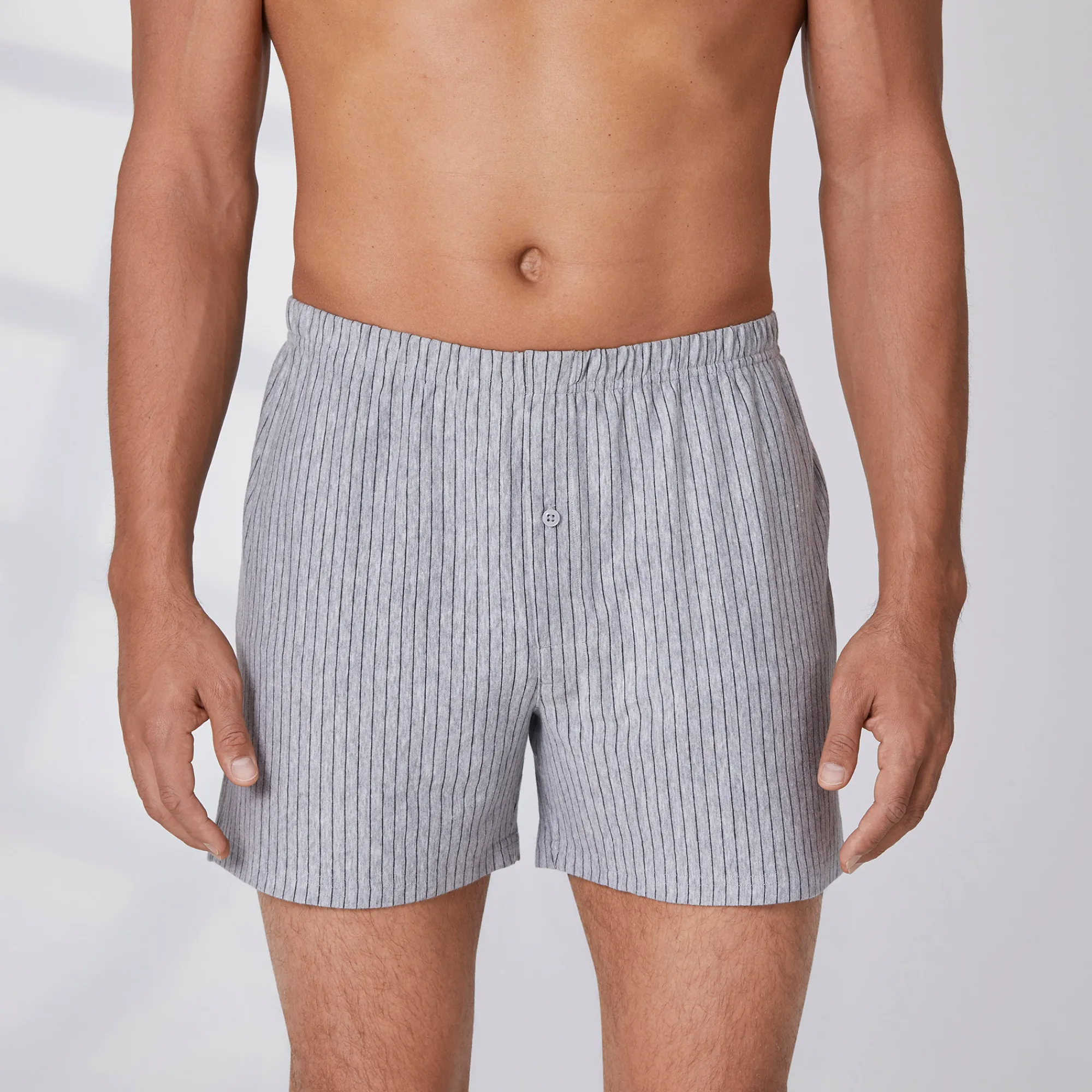 Herren NKD Herren-Boxershorts mit trendigen Streifen, 2er-Pack