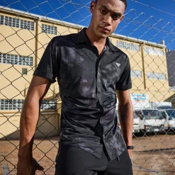 Herren NKD Herren-Hemd mit Rubber-Badge