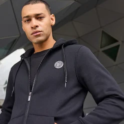Herren NKD Herren-Hoodie-Jacke mit angerauter Innenseite