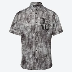 Herren NKD Herren-Kurzarm-Hemd mit Allover-Print
