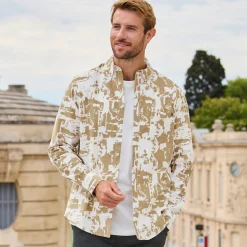 Herren NKD Herren-Langarm-Hemd mit Button-Down-Kragen