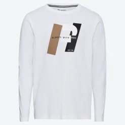 Herren NKD Herren-Langarmshirt mit Rubber-Print