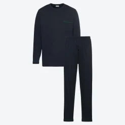 Herren NKD Herren-Pyjama mit Paspeln, 2-teilig