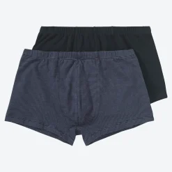 Herren NKD Herren-Retroshorts mit Ringelmuster, 2er-Pack