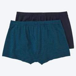 Herren NKD Herren-Retroshorts mit Ringelmuster, 2er-Pack