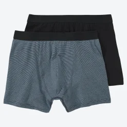 Herren NKD Herren-Retroshorts mit Streifen, 2er-Pack