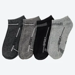 Herren NKD Herren-Sneaker-Socken, 4er-Pack