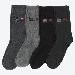 Herren NKD Herren-Socken mit hohem Baumwollanteil, 4er-Pack