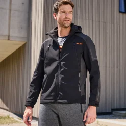 Herren NKD Herren-Softshelljacke mit Kapuze