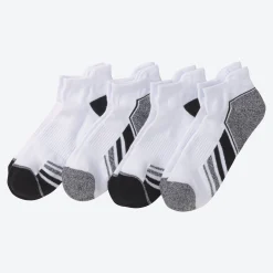 Herren NKD Herren-Sport-Sneaker-Socken mit Belüftungsstruktur, 4er-Pack