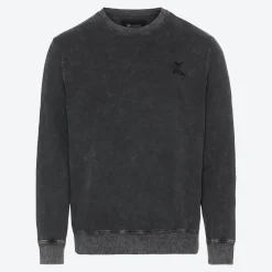 Herren NKD Herren-Sweatshirt im Acid-Washed-Design