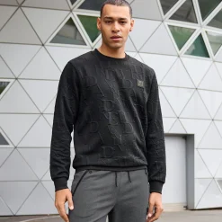 Herren NKD Herren-Sweatshirt mit Jaquard-Muster