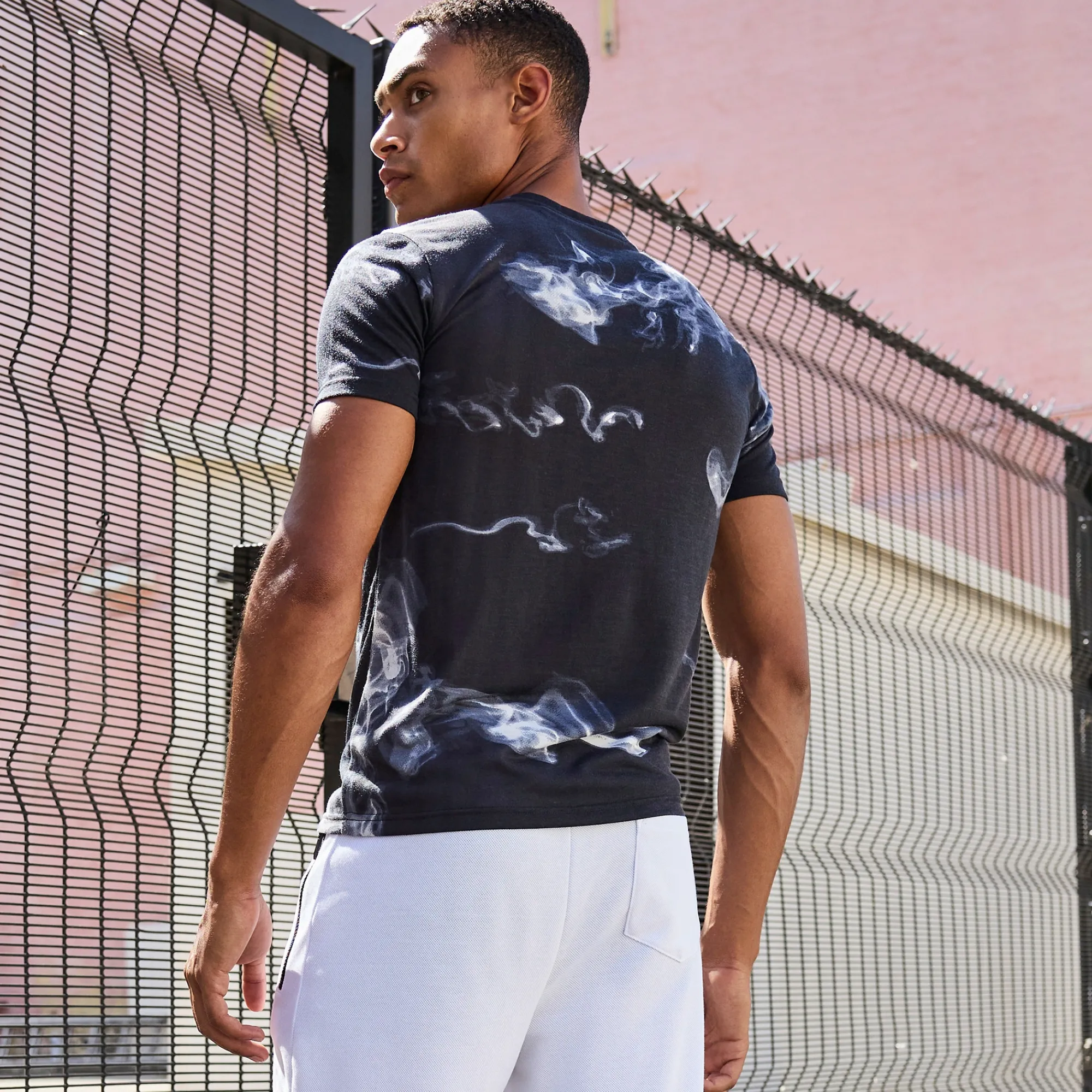 Herren NKD Herren-T-Shirt mit All-Over-Print