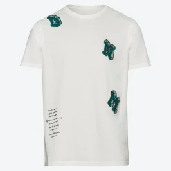 Herren NKD Herren-T-Shirt mit Filz-Badges