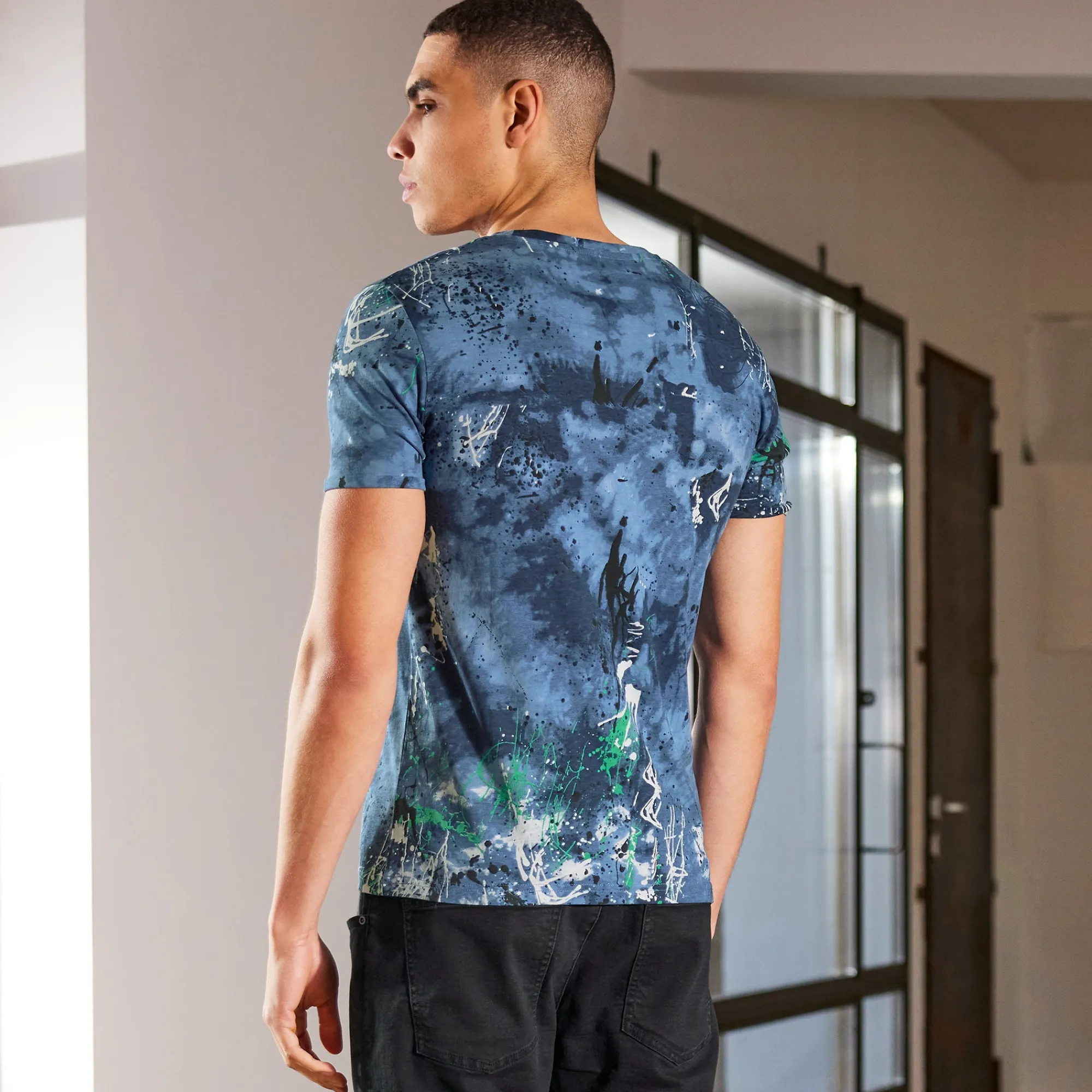 Herren NKD Herren-T-Shirt mit Graffiti-Druck