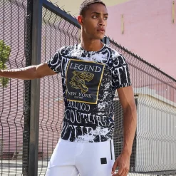 Herren NKD Herren-T-Shirt mit Rundhalsausschnitt