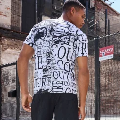 Herren NKD Herren-T-Shirt mit Rundhalsausschnitt