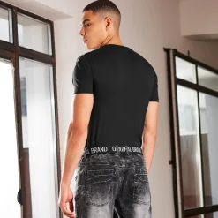 Herren NKD Herren-T-Shirt mit Strasssteinen