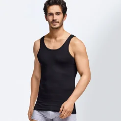 Herren NKD Herren-Unterhemd aus reiner Baumwolle, 2er-Pack
