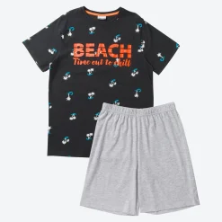 Kinder NKD Jungen-Shorty mit Druck, 2-teilig