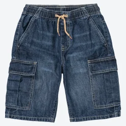 Kinder NKD Kinder-Jeans-Bermudas mit Cargotaschen