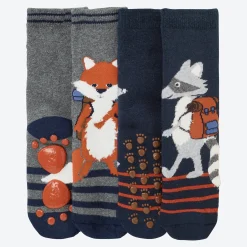 Kinder NKD Kinder-Jungen-Anti-Rutsch-Socken, 2er-Pack