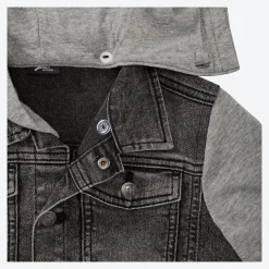 Kinder NKD Kinder-Jungen-Jeansjacke mit Kapuze