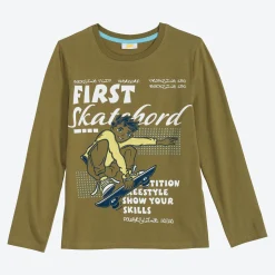 Kinder NKD Kinder-Jungen-Langarmshirt mit Skate-Aufdruck