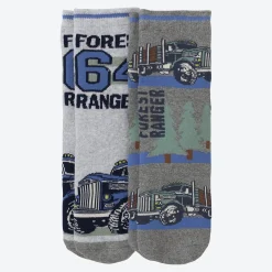 Kinder NKD Kinder-Jungen-Thermosocken mit Truck-Motiv, 2er-Pack