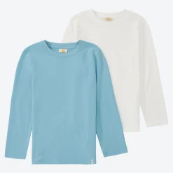 Kinder NKD Kinder-Langarmshirt aus Baumwolle, 2er-Pack