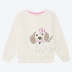 Kinder NKD Kinder-Mädchen-Fleeceshirt mit Pailletten