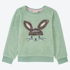Kinder NKD Kinder-Mädchen-Fleeceshirt mit Applikation