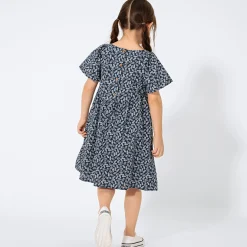 Kinder NKD Kinder-Mädchen-Kleid aus Baumwolle