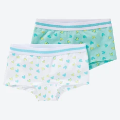 Kinder NKD Kinder-Mädchen-Panty mit Kontrastbund, 2er-Pack