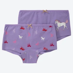 Kinder NKD Kinder-Mädchen-Panty mit Pferde-Muster, 2er-Pack